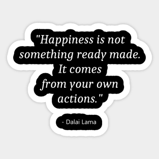 Quote About International Day Of Happiness Sticker